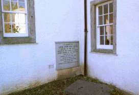 Click to Enlarge:  Monument in wall of church to Lord Hay.