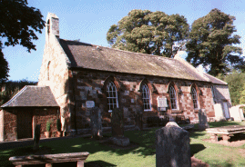 Click to Enlarge: Garvald Church where many of the Hays of Hopes were baptised.