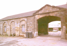 Click to Enlarge:  Stable block and Carriage house.